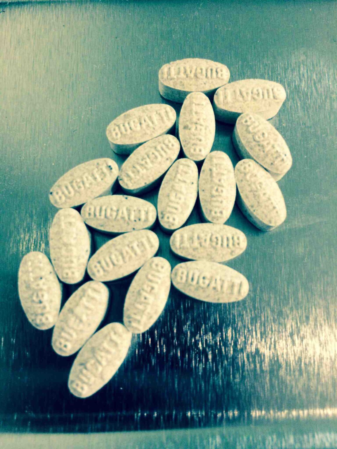 Gray Bugatti MDMA pills