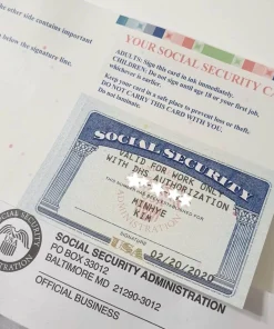 Real Social Security Card With A High Credit Score 20231